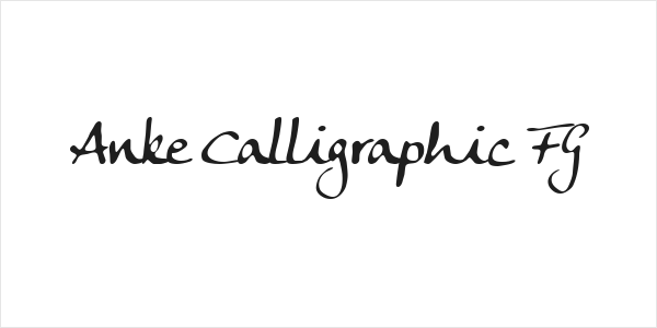 Anke Calligraphic FG Logo