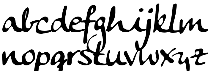 Anke Calligraphic FG Font LOWERCASE
