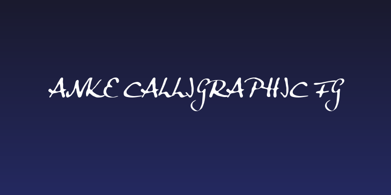 Anke Calligraphic FG Social Header