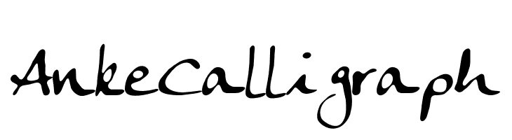 AnkeCalligraph  Free Fonts Download