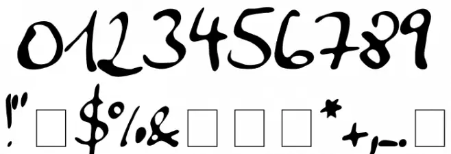 AnkeCalligraph Font OTHER CHARS