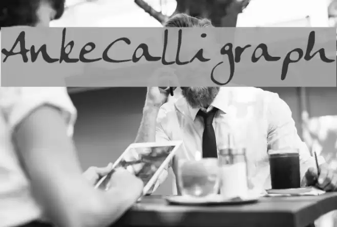 AnkeCalligraph Font examples