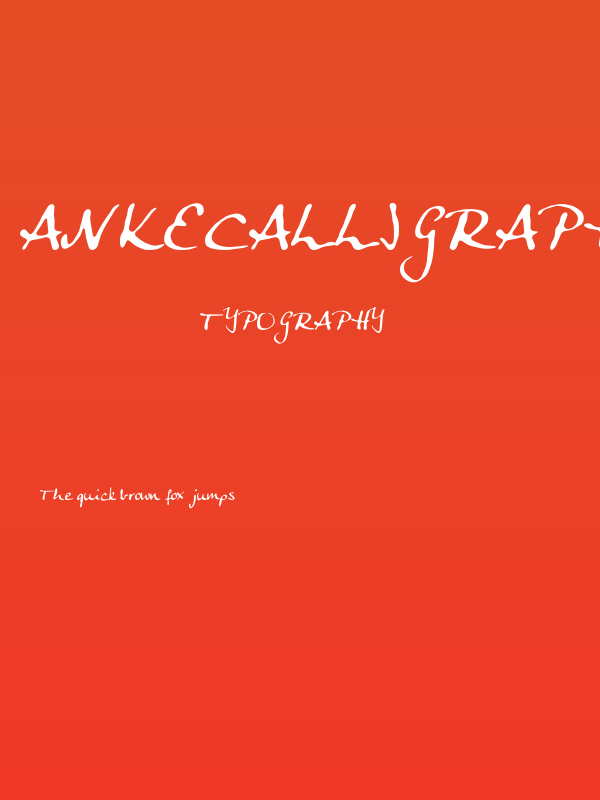 AnkeCalligraph Poster