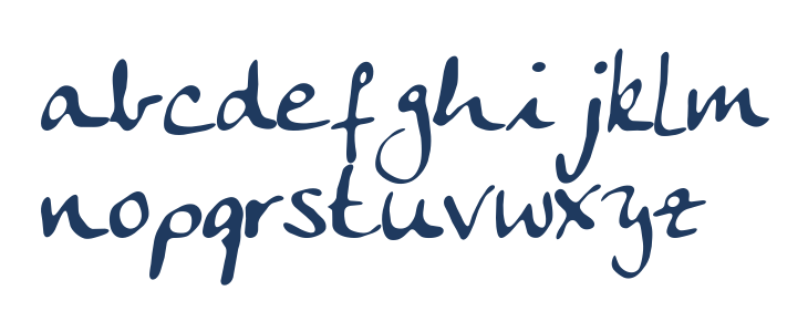 AnkeCalligraph Lowercase