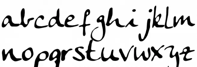 AnkeCalligraph Font LOWERCASE