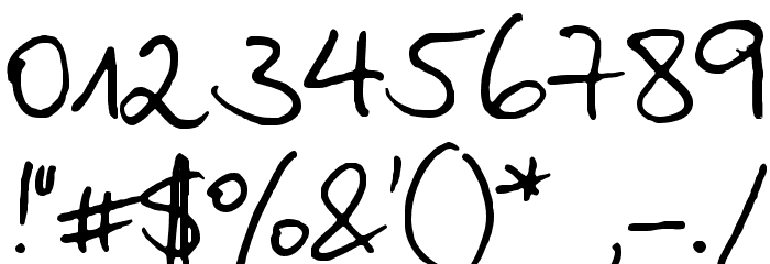AnkeHand Font OTHER CHARS