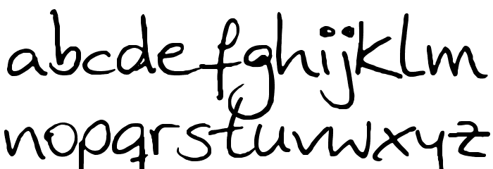 AnkeHand Font LOWERCASE