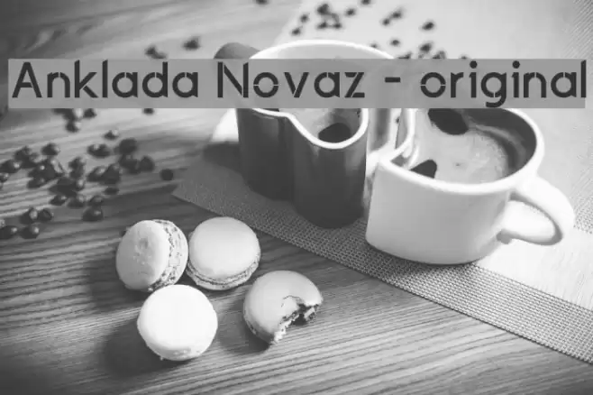 Anklada Novaz - original Font examples