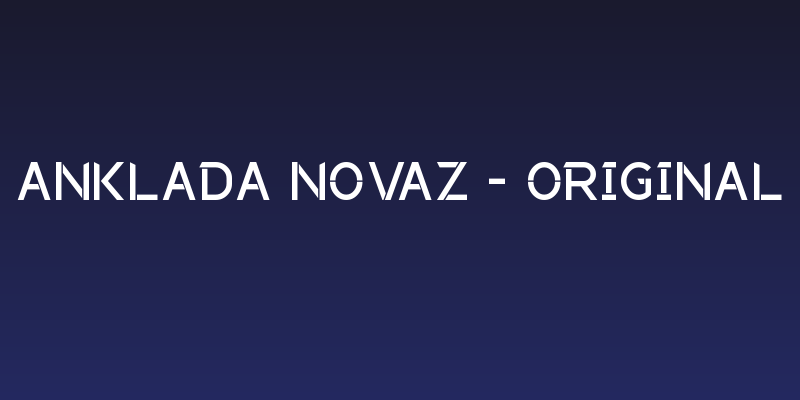 Anklada Novaz - original Social Header