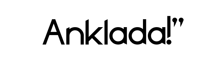 Anklada!"  les polices de caractères gratuit tlcharger