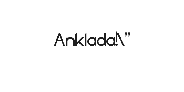 Anklada!" Logo
