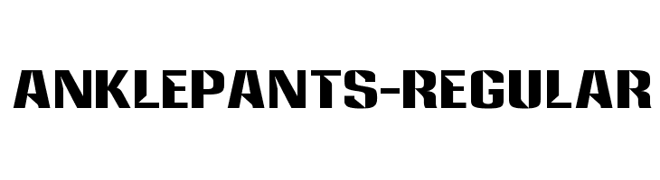 Anklepants-Regular 字体