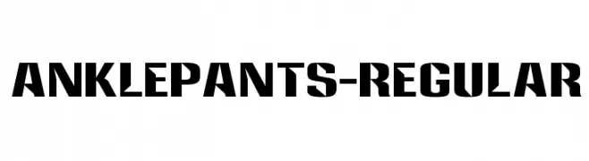 Anklepants-Regular  Descarca Fonturi Gratis