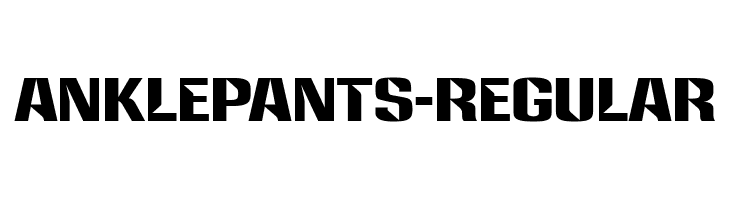 Anklepants-Regular  font caratteri gratis