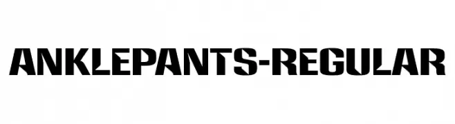 Anklepants-Regular  Frei Schriftart Herunterladen