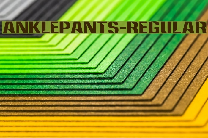 Anklepants-Regular 字体 examples