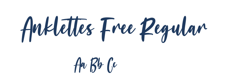 Anklettes Free Regular Font Preview