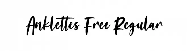 Anklettes Free Regular フォント