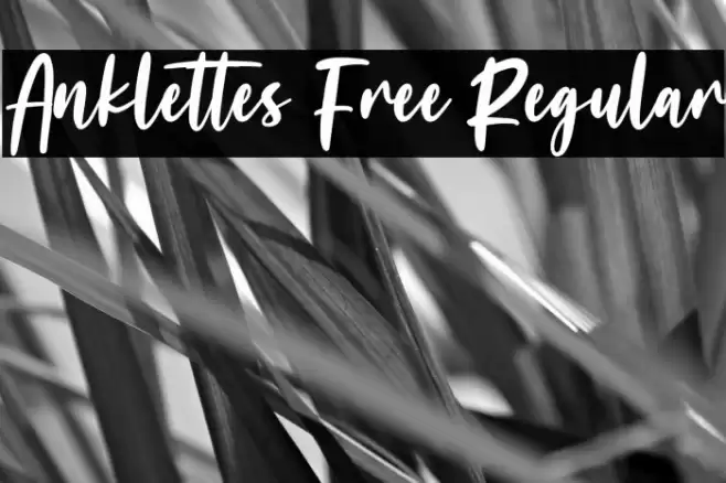 Anklettes Free Regular フォント examples