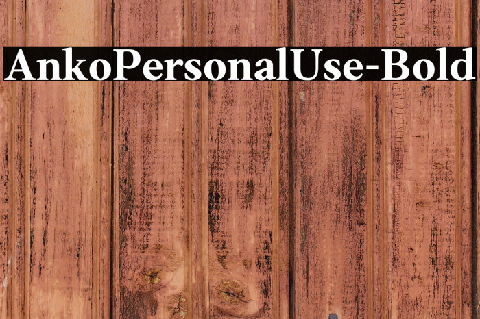 AnkoPersonalUse-Bold Example 3
