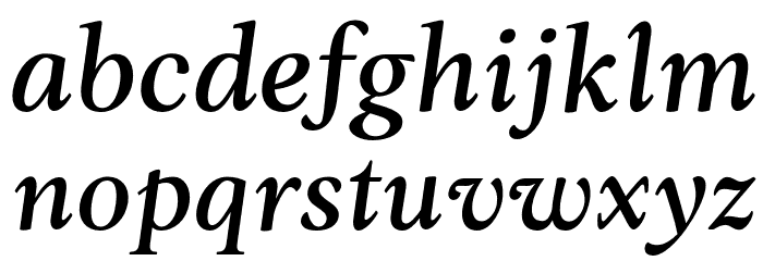 AnkoPersonalUse-MediumItalic Font LOWERCASE