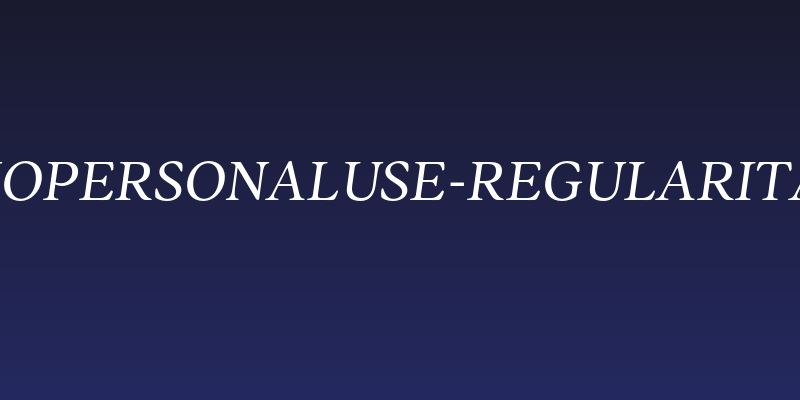 AnkoPersonalUse-RegularItalic Social Header