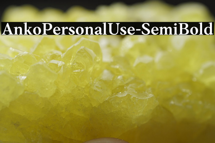 AnkoPersonalUse-SemiBold Example 2