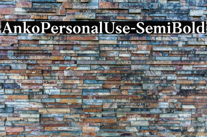 AnkoPersonalUse-SemiBold Example 3