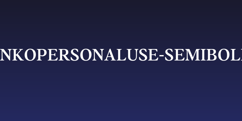 AnkoPersonalUse-SemiBold Social Header