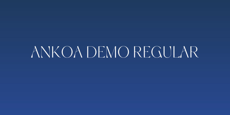 Ankoa Demo Regular Social Header