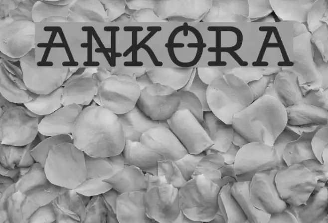 Ankora Font examples