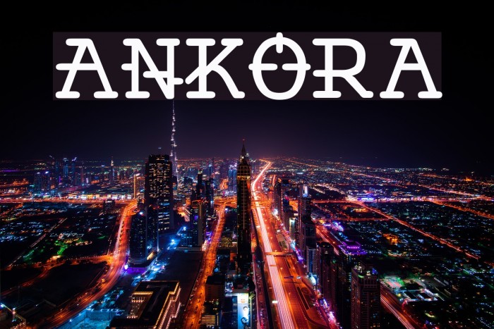 Ankora Font examples