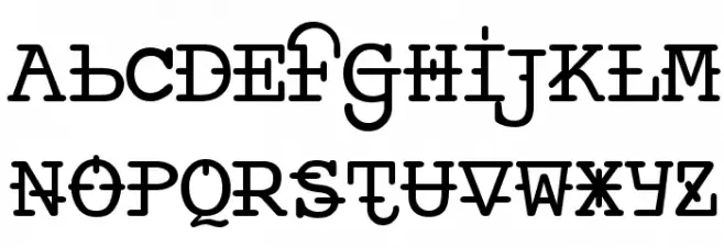 Ankora フォント 小文字
