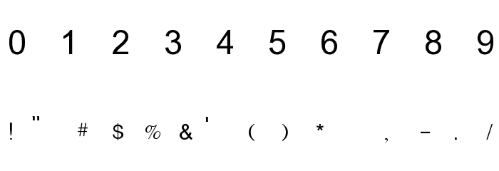 Anlongvill Khek 1 Fixed Font OTHER CHARS