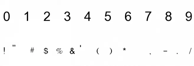 Anlongvill Khek 1 Fixed Font OTHER CHARS