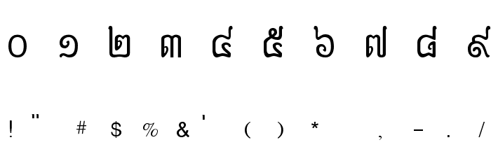 Anlongvill Khek Fixed Font OTHER CHARS