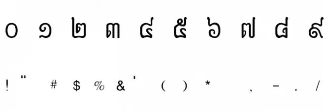 Anlongvill Khek Fixed Font OTHER CHARS