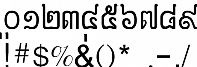 Anlongvill Khek Font OTHER CHARS