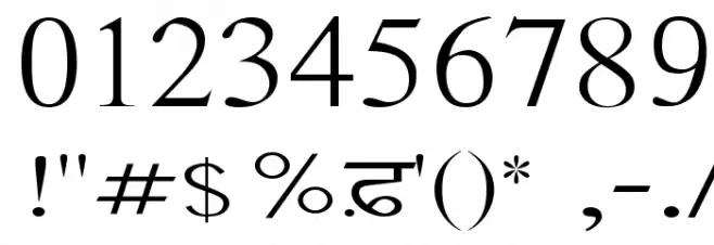 AnmolKalmi Font Alte caractere