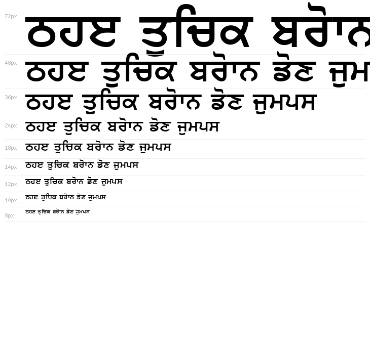 AnmolLipi Bold Waterfall