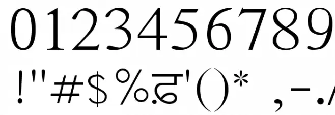 AnmolLipiLight Font OTHER CHARS