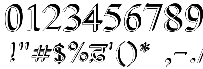 AnmolRaised Font OTHER CHARS