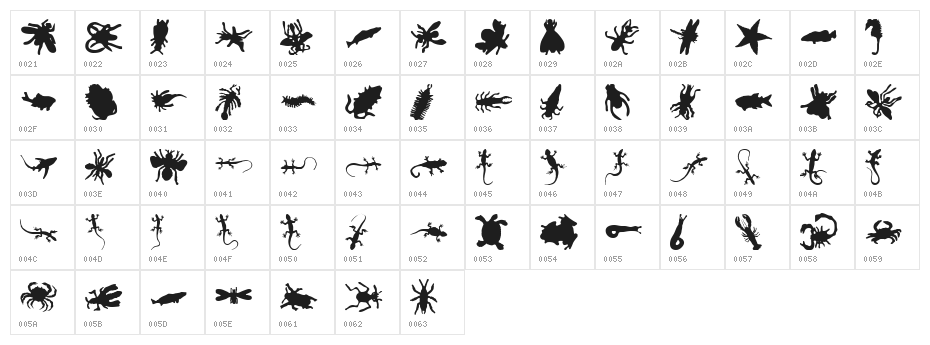 Ann  Crawlers Character Map