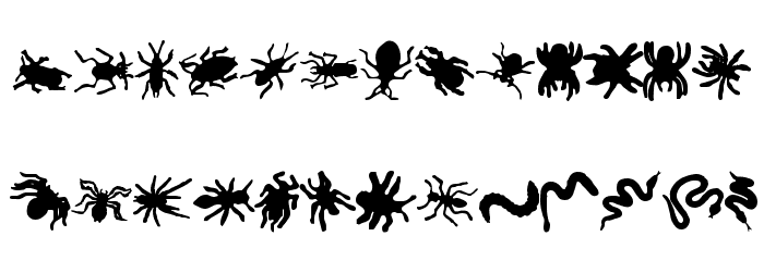 Ann Crawlers Font LOWERCASE