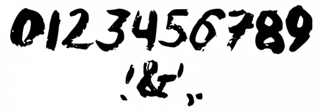 AnnBrush Font OTHER CHARS