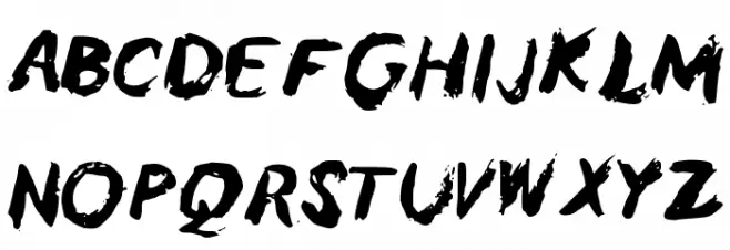 AnnBrush フォント 大文字