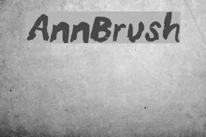 AnnBrush Font examples