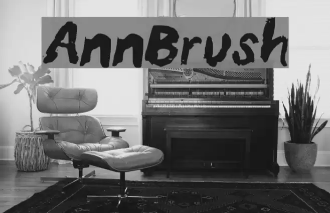 AnnBrush Font examples