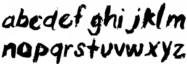 AnnBrush 字体 小写