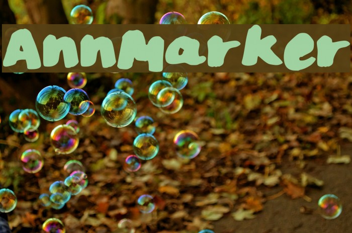 AnnMarker Font examples